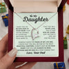 Daughter Never Lose - Forever Love Necklace - Best Gift For Daughter From Dad