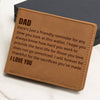 Graphic Leather Wallet - Dad Provide The Best Life - Father's Day Gift For Dad