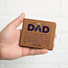 Graphic Leather Wallet  - How Hard You Work - Father's Day Gift For Dad