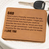 Graphic Leather Wallet - Dad Provide The Best Life - Father's Day Gift For Dad