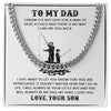 My Dad My Hero Cuban, Cuban Link Chain Necklace, Father's Day Gift For Dad