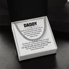 Daddy My Hero My Rock, Cuban Link Chain, Father's Day Gift For Dad