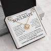 Soulmate My Life My Love My Best Friend - Love Knot Necklace - Christmas Gift Idea