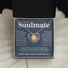 Soulmate My Life My Love - Love Knot Necklace - Anniversary Gift For Soulmate