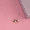 Daughter Always Be Brave - Interlocking Hearts Necklace - Best Gift For Daughter From Dad