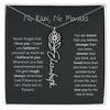 No Rain No Flowers - Birth Flower Name Necklace - Perfect Gift Idea