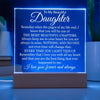 To My Beautiful Daughter - Beautiful Chapters - Acrylic Lamp