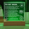 Mom For All The Times - Square Acrylic Plaque - Mother's Day Gift