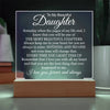 To My Beautiful Daughter - Beautiful Chapters - Acrylic Lamp