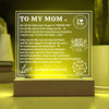 Mom For All The Times - Square Acrylic Plaque - Mother's Day Gift