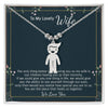 Wife We Love You, Engraved Kids Charm Necklace, Anniversary Gift For Your Wife