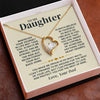 Daughter Your Journey In Life - Forever Love Necklace - Unique Gift For Daughter - Christmas Gift Idea