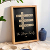 Personalized Vertical Poster - Family Names In Crossword