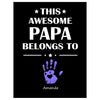 Personalized Name Blanket, This Awesome Papa, Father's Day Gift