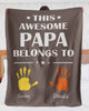 Personalized Name Blanket, This Awesome Papa, Father's Day Gift