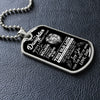 Daughter This Old Lion Will Have Your Back | Gift For Daughter From Dad | Dog Tag Necklace