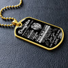 Daughter This Old Lion Will Have Your Back | Gift For Daughter From Dad | Dog Tag Necklace