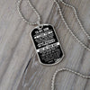 To My Son Gift From Dad | Stay Strong Be Confident | Dog Tag Necklace