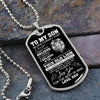 Son Never Forget That I Love You | Best Gift From Dad | Dog Tag Necklace For Son