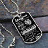 Daughter This Old Lion Will Have Your Back | Gift For Daughter From Dad | Dog Tag Necklace