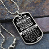 To My Son Gift From Dad | Stay Strong Be Confident | Dog Tag Necklace