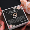 To My Daughter Never Forget I Love You | Best Gift From Dad | Interlocking Hearts necklace