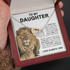 To My Daughter | This Old Lion | Interlocking Hearts necklace Christmas Birthday Gifts