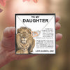 To My Daughter | This Old Lion | Interlocking Hearts necklace Christmas Birthday Gifts