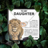 To My Daughter | This Old Lion | Interlocking Hearts necklace Christmas Birthday Gifts