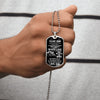 Son Deep In Your Heart, Dog Tag Necklace, Gift For Son From Dad