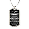 To My Daughter Gift From Dad | Never Forget How Much I Love You | Personalized Military Dog Tags