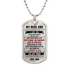 To My Son - Just Do Your Best, DogTag Necklace Gift Son