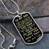 To My Dad - You Are The Greatest - Gift for Dad from Son - Dog Tag Necklace