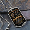 To My Son | This Old Lion | Dog Tag Necklace | Gift For Son From Dad