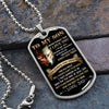 To My Son | This Old Wolf | Dog Tag Necklace | Gift For Son From Dad