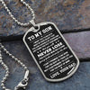 Son Never Lose, Dog Tag Necklace, Christmas Gift Idea, Son Gift from Dad