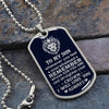 To My Son - Straighten Your Crown - Dog Tag Necklace