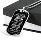 Son Never Feel You Are Alone, Dog Tag Necklace Meaning Message, 18k Yellow Gold Gift For Son From Dad, Best Christmas Birthday Gift Ideas