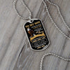 Son I Love You, Mens Dog Tag Necklace, Gift For Son From Dad, Christmas Gift Idea