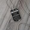 To My Son Gift From Dad | Never Forget This | Dog Tag Necklace | Anniversary Gift