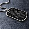 Son Laugh Love Live, Dog Tag Necklace, Gift for Son from Dad