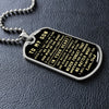 To My Son | Never Forget That | Dog Tag Necklace | Gift For Son From Dad