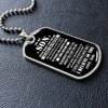 To My Son - Valuable And Powerful, Dogtag Necklace For Son