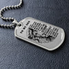 To My Son - The Storm, DogTag Necklace Gift Son