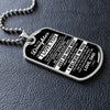 To My Daughter Gift From Dad | Never Forget How Much I Love You | Dog Tag Necklace