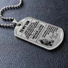 To My Son - Just Go Forth And Aim For The Skies - Dog Tag Necklace - Gift For Son From Dad