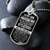 To My Son Gift From Dad | Stay Strong Be Confident | Dog Tag Necklace