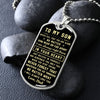 To My Son | Never Forget That | Dog Tag Necklace | Gift For Son From Dad