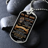 To My Son | This Old Lion | Dog Tag Necklace | Gift For Son From Dad