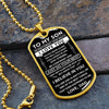 To My Son Gift From Dad | Never Forget This | Dog Tag Necklace | Anniversary Gift